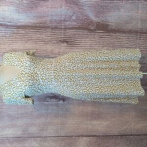 Hobbs London Midi A-line Dress w/ Petal Pattern